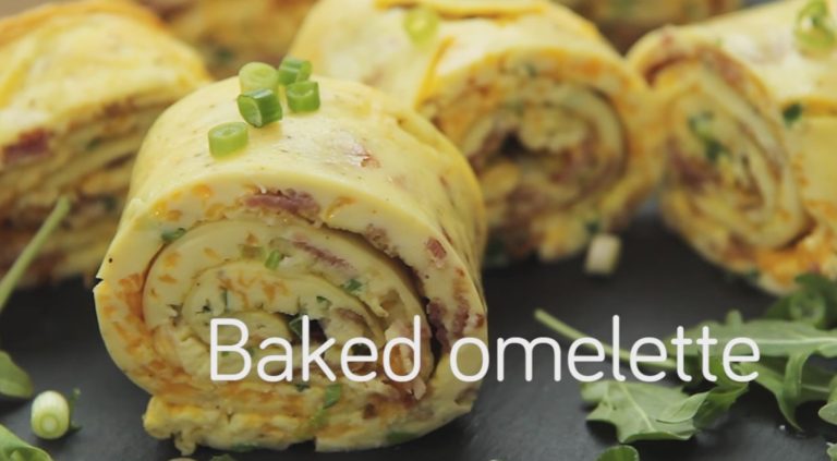 Tasty Baked Omelet Video Tutorial