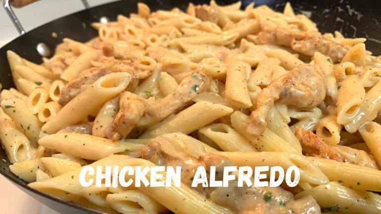 Creamy Chicken Alfredo Pasta Recipe | Alfredo From A Jar???!!!