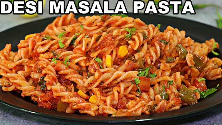 Desi Masala Pasta – Indian Style Pasta Recipe | Quick Masala Pasta Recipe
