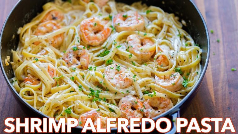 How To Make Creamy Shrimp Alfredo Pasta – 30 Minute Meal