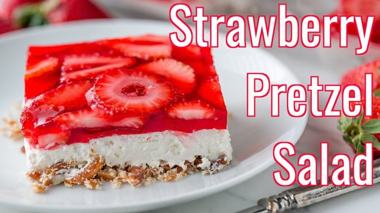 Strawberry Pretzel Salad Recipe – Best Party Dessert!
