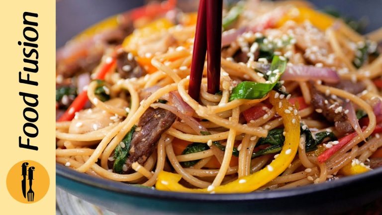 Korean Japchae Noodles Recipe by Food Fusion