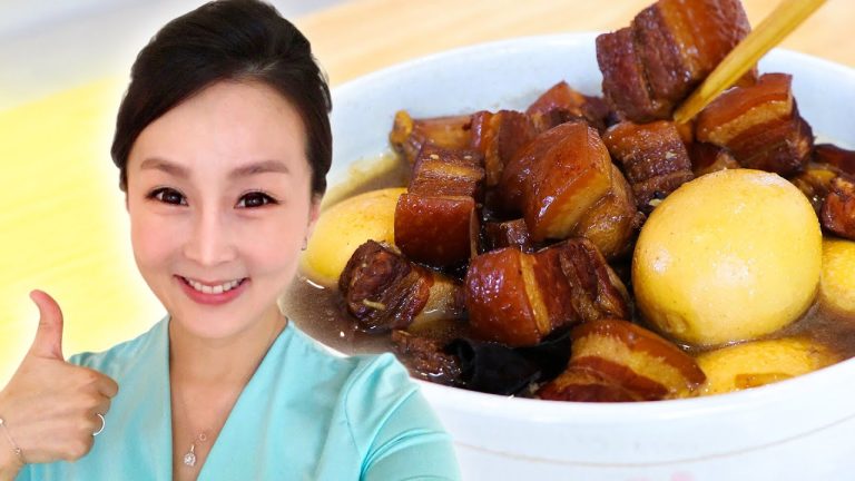 Braised Pork Belly in Soy Sauce, CiCi Li – Asian Home Cooking Recipes