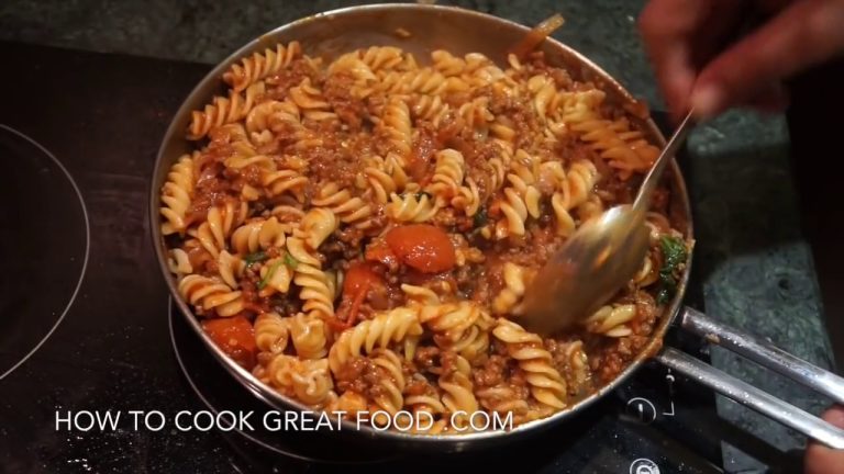 Easy Ground Beef Tomato Pasta Recipe – Meat sauce