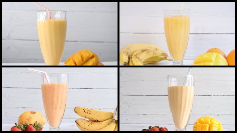 4 Healthy Mango Smoothies | Mango Smoothies | Mango Smoothie Recipe | Smoothie Recipes