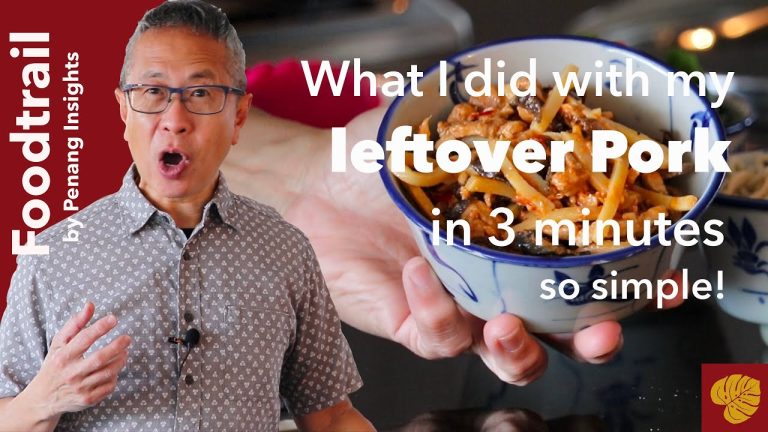 Quick and easy noodle stir-fry with leftover pork