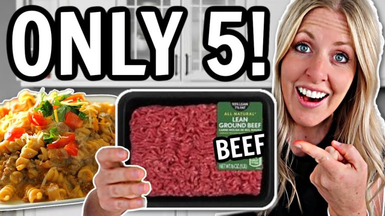 The EASIEST 5 Ingredient BEEF Recipes – What's For Dinner!