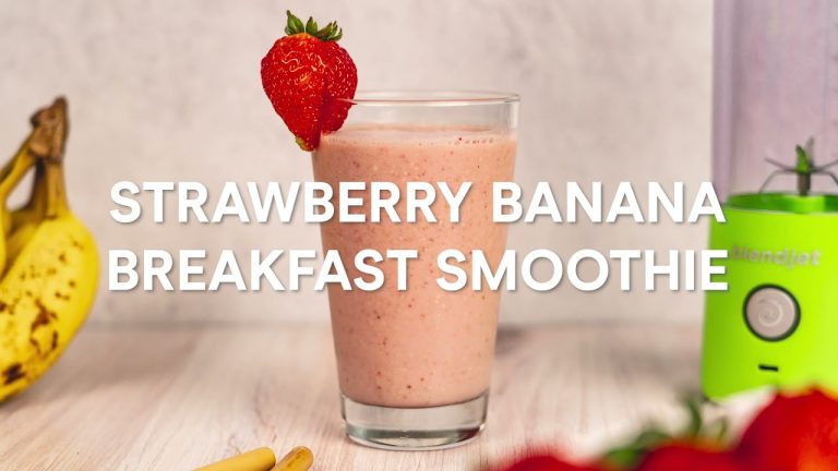 Strawberry Banana Breakfast Smoothie BlendJet Recipe