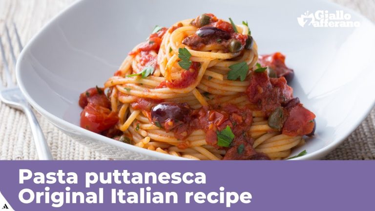 PASTA PUTTANESCA – Original Italian recipe