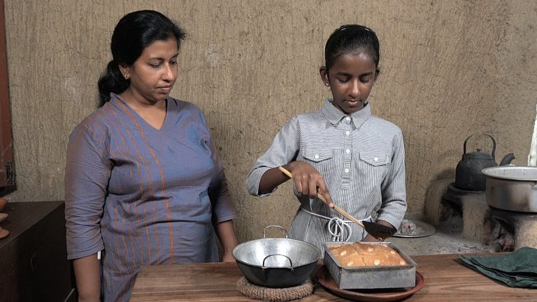 Egyptian Dessert Recipes ❤ Basbousa recipe prepared by Chandeena and mom in their village home