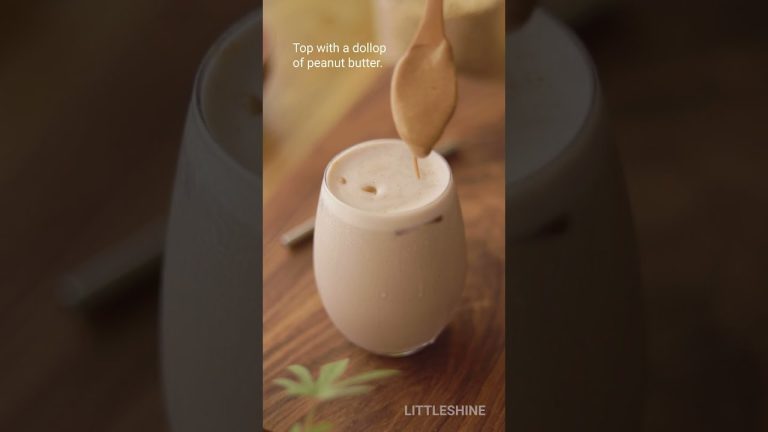 HEALTHY BREAKFAST – 2 mins Peanut butter Breakfast smoothie