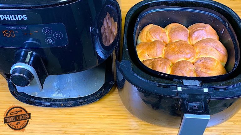 How to make Dinner Bread Rolls in an Air Fryer recipe 4K