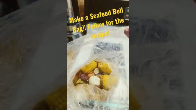 Easy seafood boil bag at home! Follow for awesome recipes! #seafood #recipes #amazon #AmazonLive