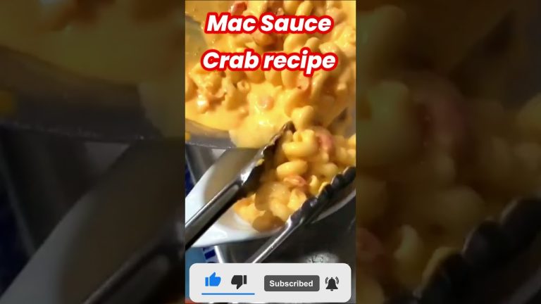 Mac Sauce Crab recipe | top sea food |seafood recipes | food channel | FoodieTok