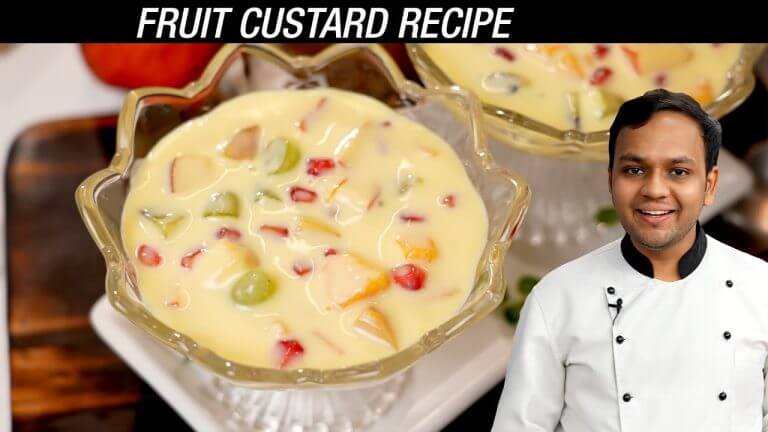 FRUIT CUSTARD Recipe – Super Creamy Easy Summer Dessert – CookingShooking