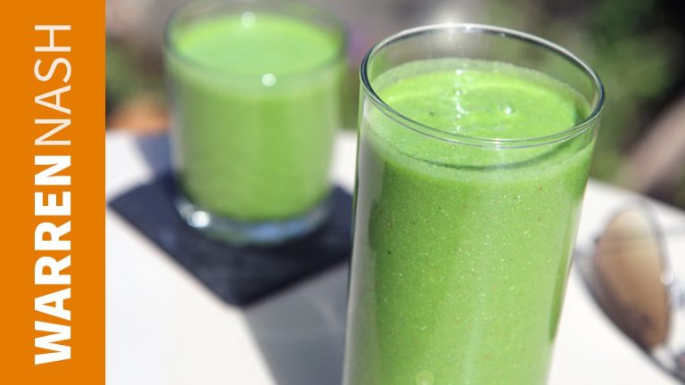 Green smoothie recipe for beginners – 5 ingredients in 60 Seconds – Recipes by Warren Nash