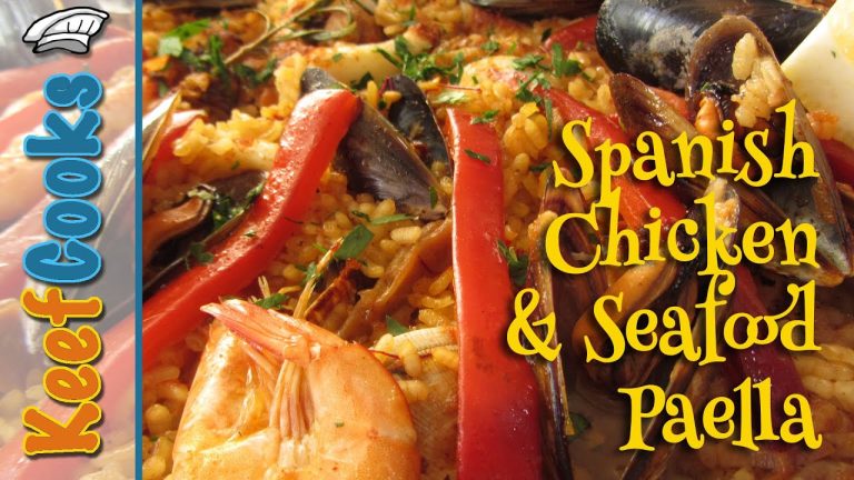 Spanish Chicken and Seafood Paella – Paella Mixta @Chicken Recipes