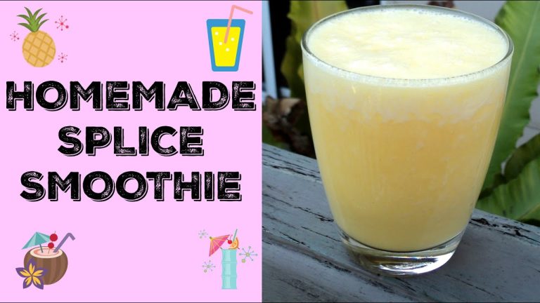 HOMEMADE TROPICAL SPLICE SMOOTHIE RECIPE #shorts