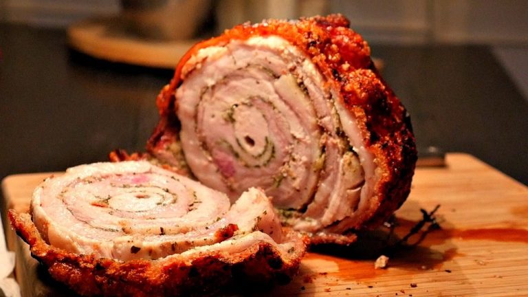 HOW TO MAKE PORCHETTA – Pork Roast Crispy Skin Recipe