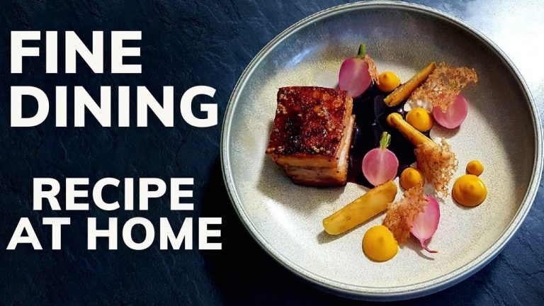 How to cook PORK BELLY like a pro AT HOME | Fine Dining Recipe