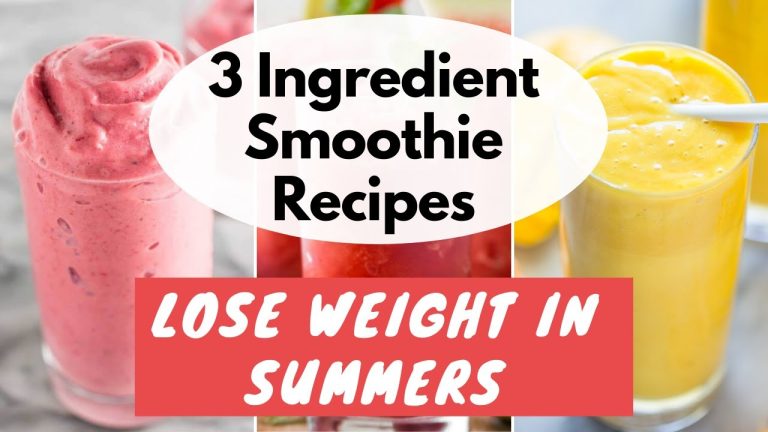 3 Ingredient Smoothie Recipes | Summer Breakfast Ideas | Lockdown | Smoothie Recipes for Weight Loss