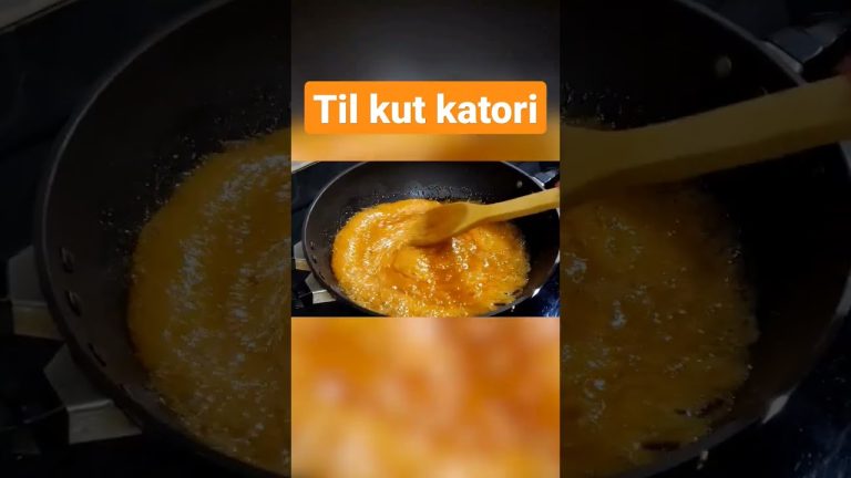 Til kut katori recipe in hindi | Indian til gur | #cooking #recipes #youtubeshorts #katori #jaggery