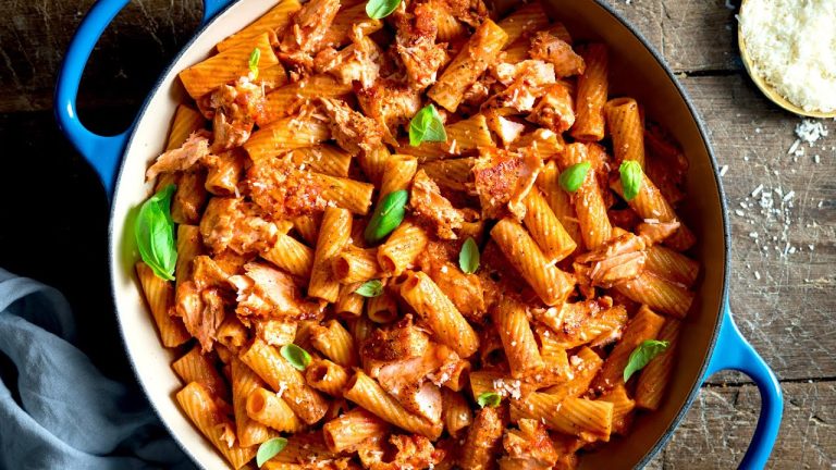 The Ultimate Tomato Salmon Pasta Recipe | Ready In 20 Minutes!