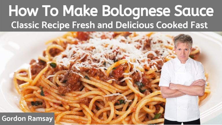 Bolognese Sauce The Best (Authentic Italian Dinner Recipe) – Gordon Ramsay