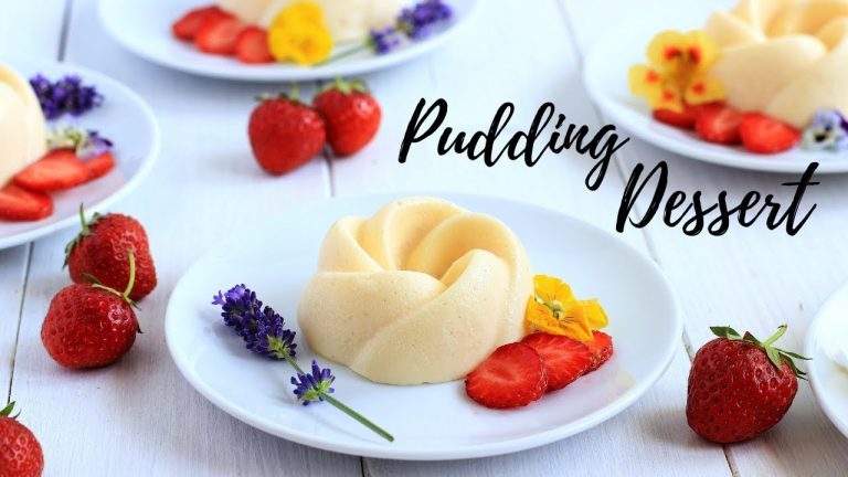 VANILLA PUDDING DESSERTS IN A SILICONE MOLD | SIMPLE DESSERT RECIPES | INTHEKITCHENWITHELISA