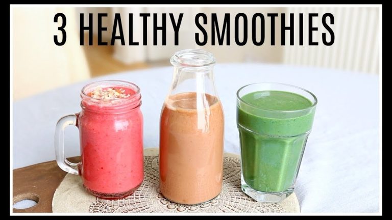 3 HEALTHY SMOOTHIE RECIPES | Niomi Smart