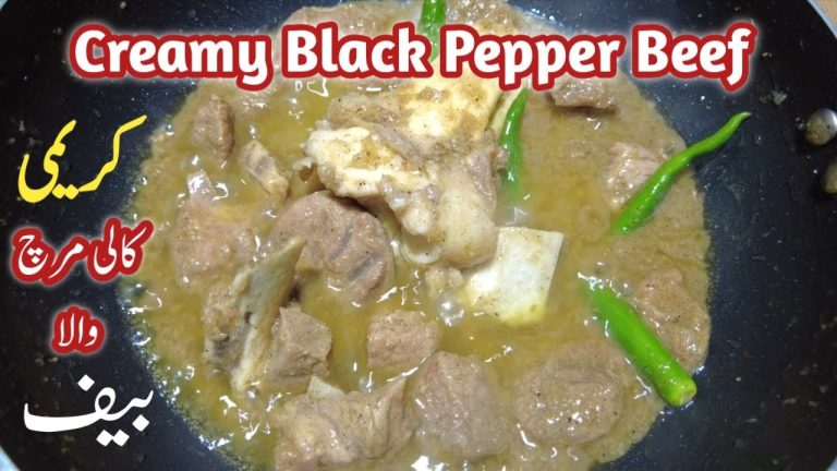 Beef Kali Mirch – Creamy Black Pepper Beef Recipe – Restaurant Style Beef Recipe – Beef Recipes