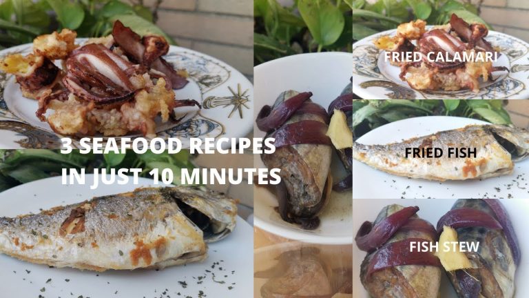 3 SEAFOOD RECIPES IN 10 MINUTES
