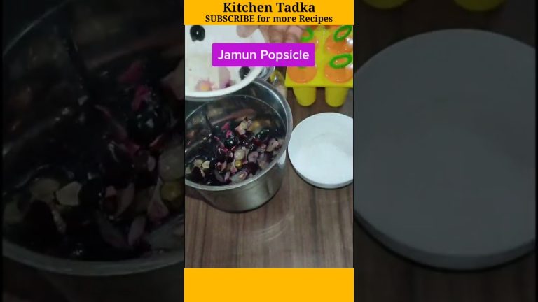 Jamun popsicle 😍 | Easy cooking recipes in hindi #shorts