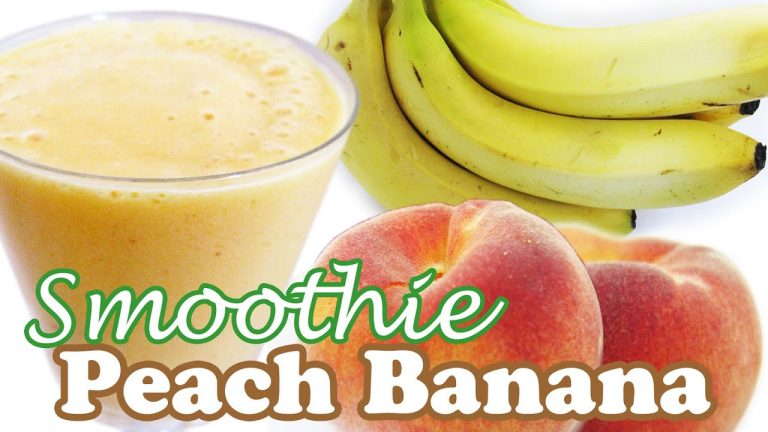 PEACH SMOOTHIE RECIPE w/ Banana – Fruit Smoothie Recipes with PEACHES – Peach Recipes – Homeycircle