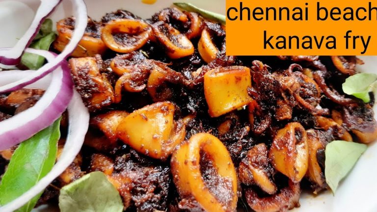 squid fry|kanava meen fry|tawa fry calamari recipes|seafood recipes in tamil|kadamba meen fry|Rk's