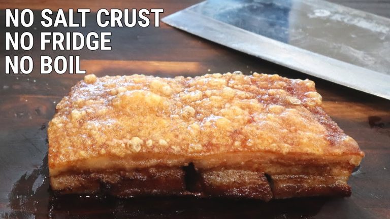 EASY Air Fryer Crispy Pork Belly – 2 Hours Only!