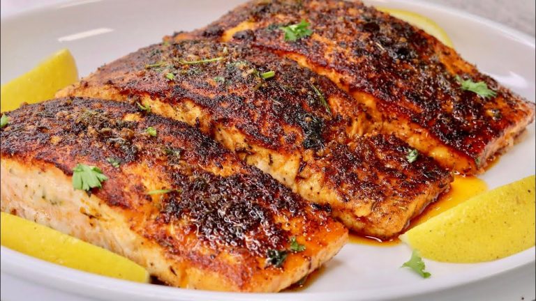 Garlic Butter Salmon Recipe | How Make Garlic Butter Salmon