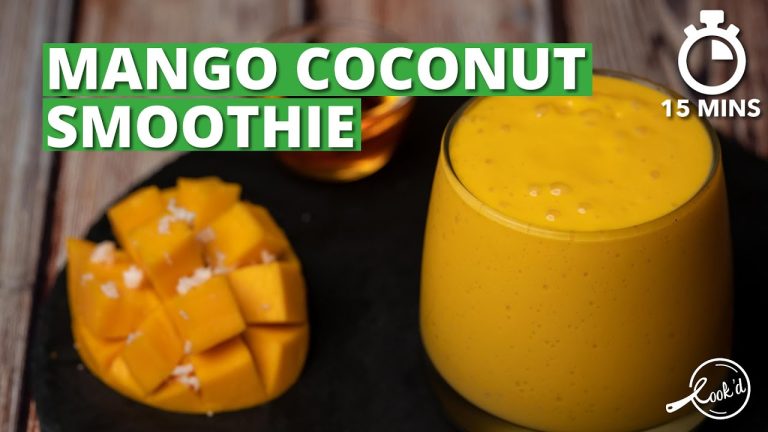 Mango Coconut Smoothie Recipe | Healthy Mango Smoothie | Cookd