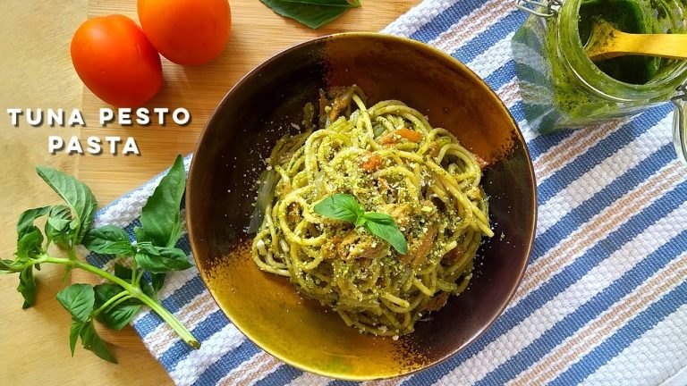 Quick and Easy Tuna Pesto Pasta Recipe | How to cook Tuna Pesto Pasta