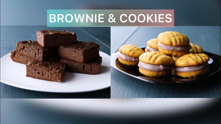 BROWNIE & COOKIES RECIPE ~ 2 easy dessert recipes ideas