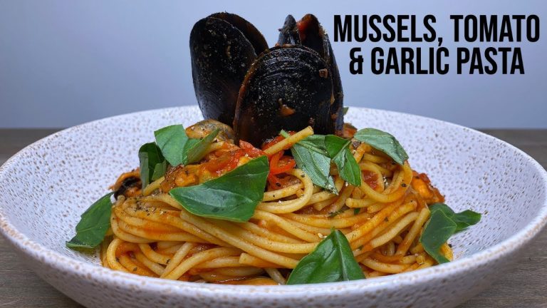 Tomato Garlic & Mussel Pasta | How To Make Recipe