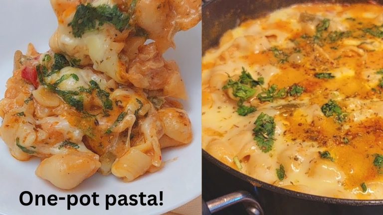 it's so delicious that I cook it almost every day! pasta recipe in one pot