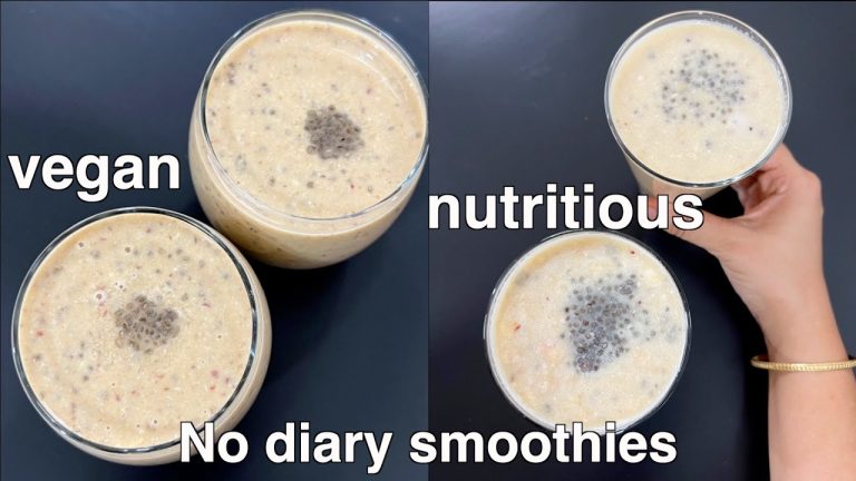 2 healthy no diary breakfast smoothie recipes ! No diary Vegan smoothie recipes