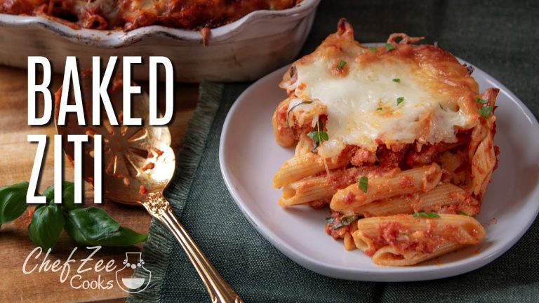 Baked Ziti Recipe | Baked Pasta Dishes | Chef Zee Cooks