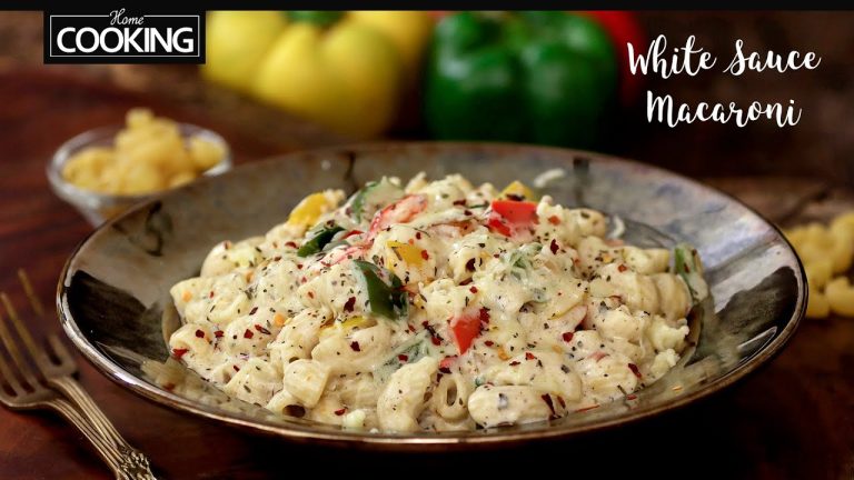 Cheesy White Sauce Macaroni | Dinner Recipes | Kids Recipes | White Sauce Pasta Recipe
