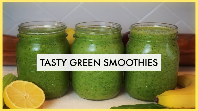 HEALTHY GREEN SMOOTHIE RECIPES | Easy Breakfast