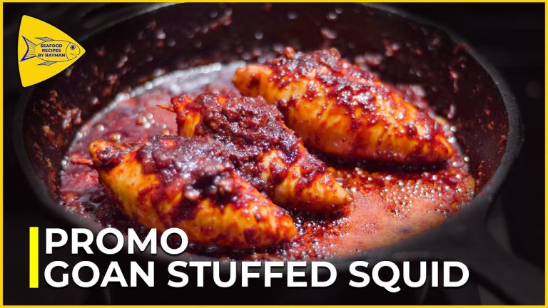 Goan Stuffed Squid With Recheado Masala ( Promo) @Seafood Recipes By Bayman