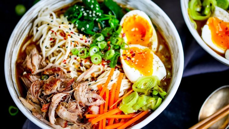 Homemade Slow Cooked Pork Ramen