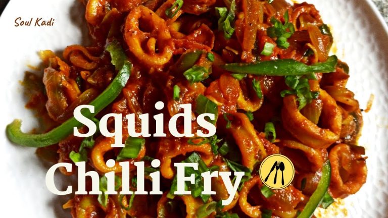 Calamari Recipe | Goan style Squids Chilli Fry  Recipe | Fish Recipes | Seafood Recipes | Leena Naik