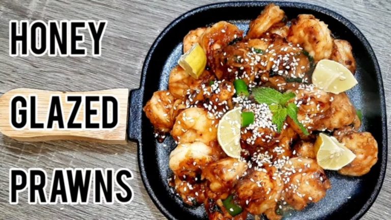 Honey Glazed Prawns | Honey Garlic Shrimps | Prawns Starter | Seafood Recipes | Samia's Kitchen
